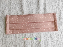 Mascarilla higienica infantil - tejido homologado - Estrellas rosa
