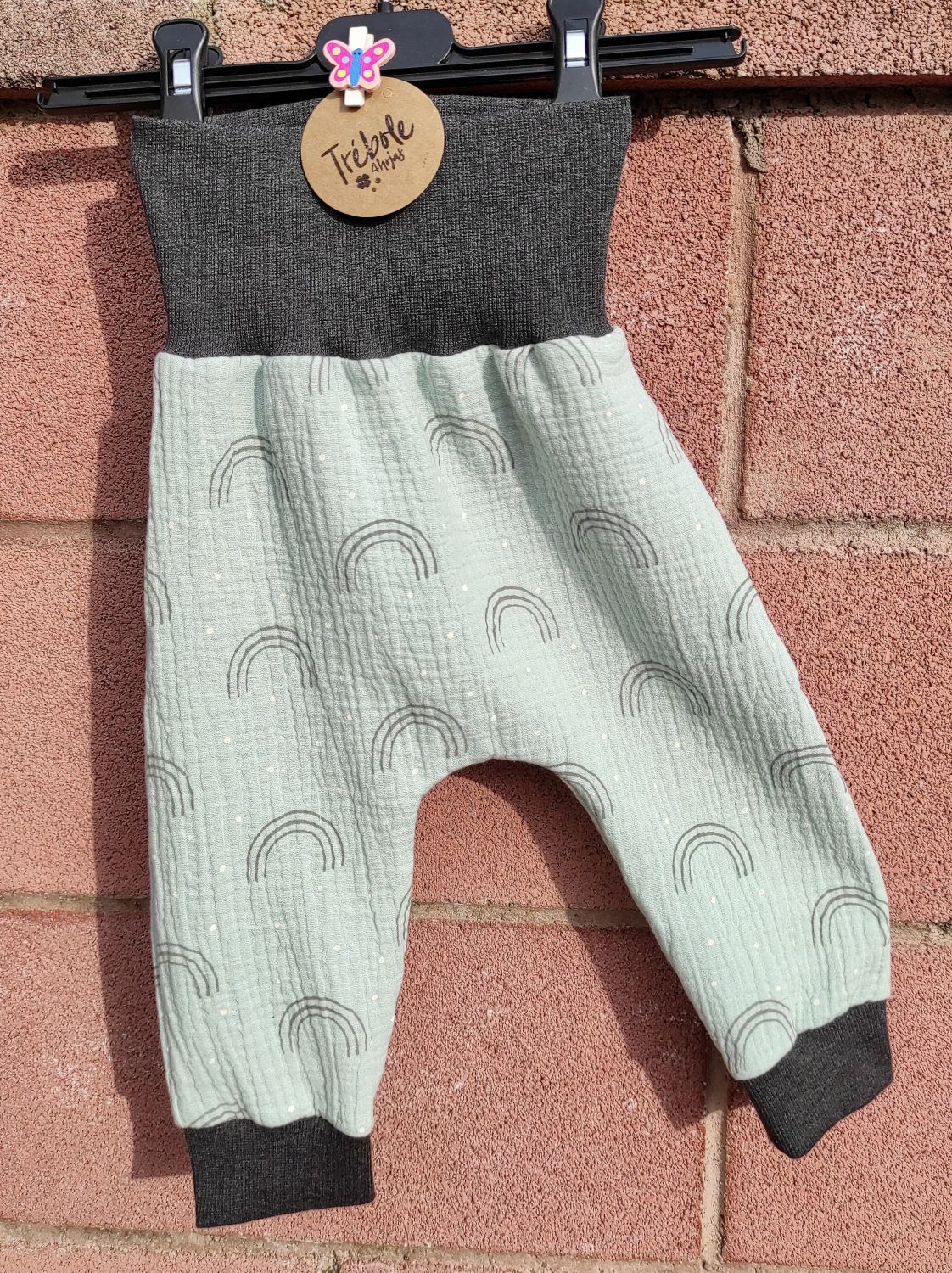 Pantalón evolutivo bebé - doble gasa 100% algodón - estilo 