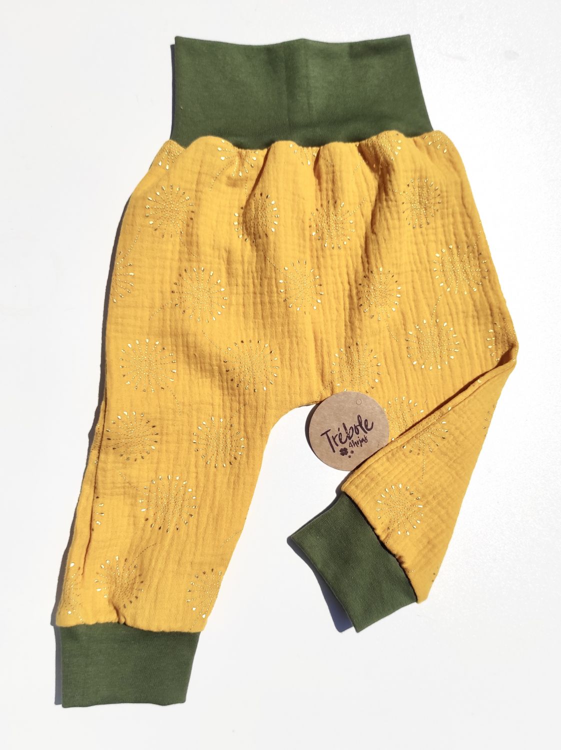 Pantalón evolutivo bebé - doble gasa 100% algodón - estilo 