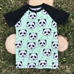 Camiseta bebé - manga corta - Pandas